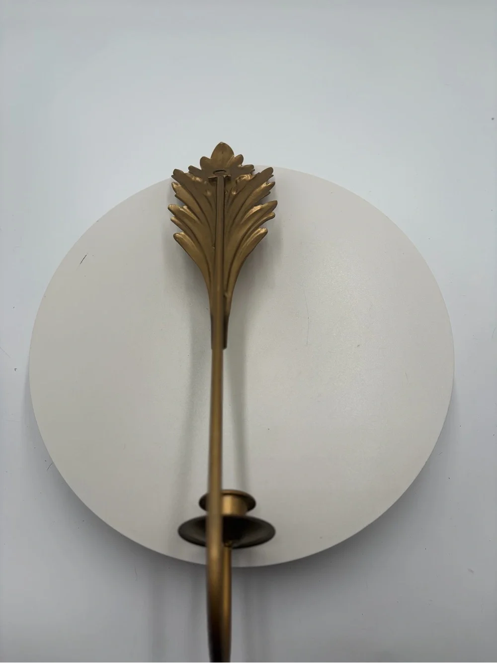 Gold Leaf Wall Candle Sconce - Elegant Home Wall Decor